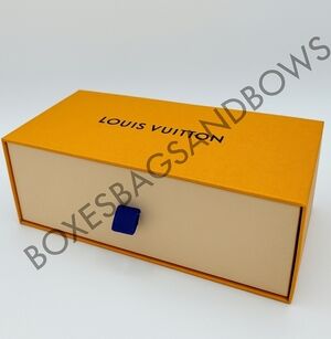 Louis Vuitton Drawer Gift Box | 8x4x3 | Boutique Packaging w/ Pull Tab Pristine